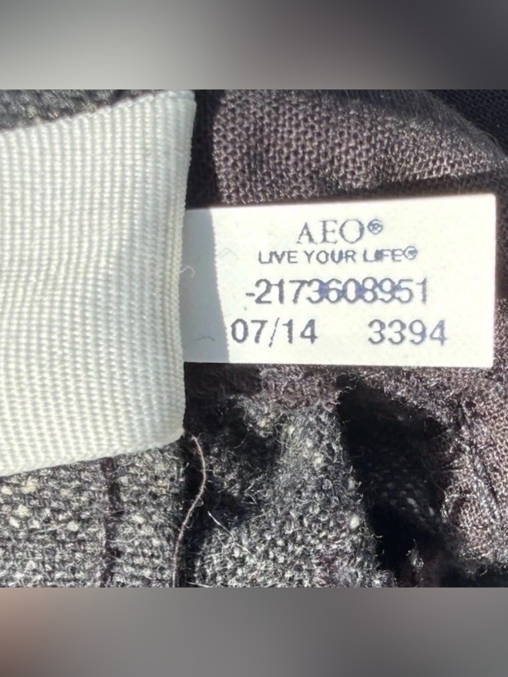 NWT American Eagle Speckled Slim Straight Pants Minimalist Streetwear 36x32 - Picture 9 of 16